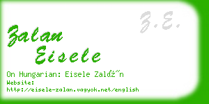 zalan eisele business card